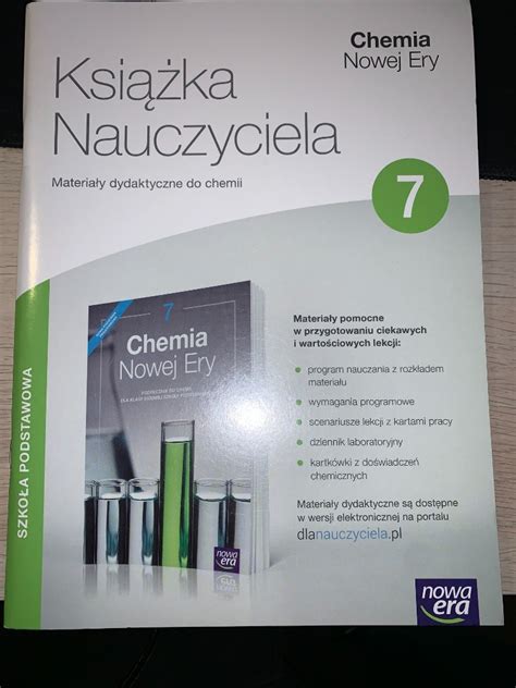 Książka Nauczyciela Chemia Nowej Ery 7 2017 Warszawa Kup teraz na