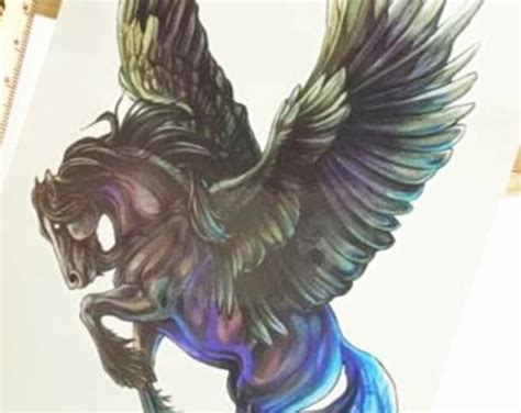 PEGASUS Temporary Tattoo - Etsy