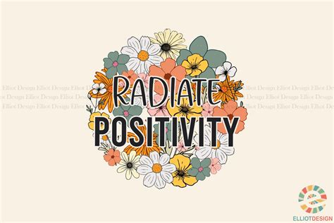 Radiate Positivity Wildflowers Png Graphic By Elliot Design Creative