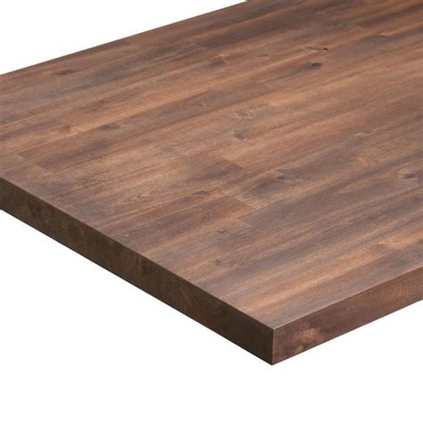 Sparrow Peak 6 Ft Espresso Stained Straight Butcher Block Acacia