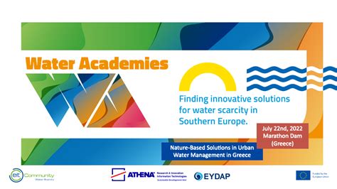 Nature Based Solutions In Urban Water Management In Greece Water