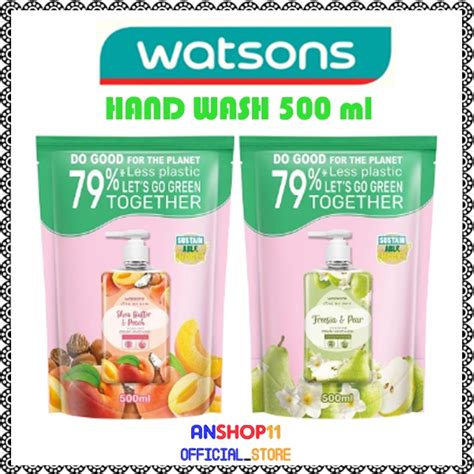 Jual Watsons Shea Butter Peach Scented Cream Hand Wash Fresia Pear