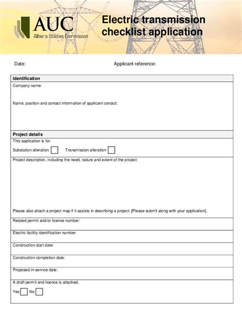 Fillable Online Ccn Application For Standard And Crez Transmission Line