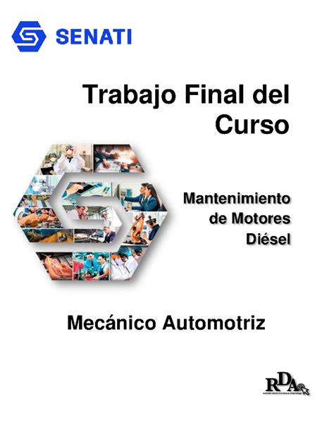 Motores disiel Trabajo Final del Curso Mecánico Automotriz