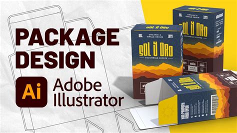 Package Design In Illustrator Realistic D Mockups Youtube