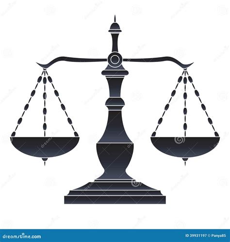 Scales Of Justice Stock Vector Illustration Of Weight 39931197