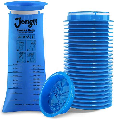 Amazon JONGLI Disposable Vomit Bags 24 Pack Non Transparent