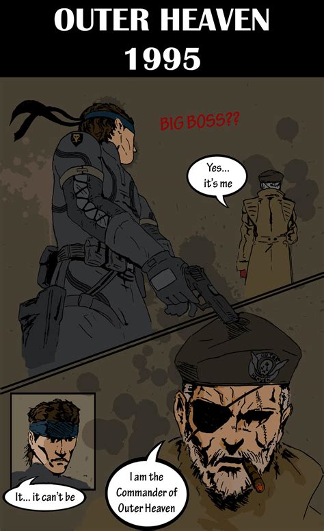 Solid Snake vs Big Boss, I by DevilBoss on DeviantArt