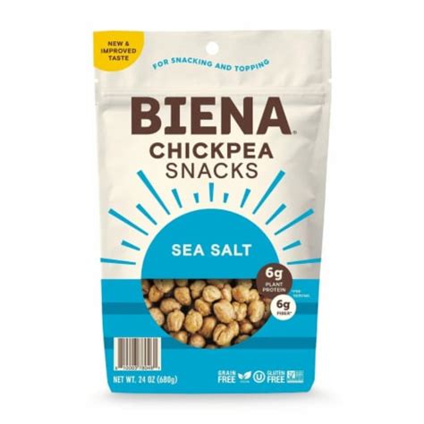 Biena Sea Salt Roasted Chickpea Snack 24 Ounce 1 Unit Kroger