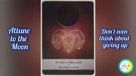 New Moon In Aries Moonology Oracle Card Meaning Youtube