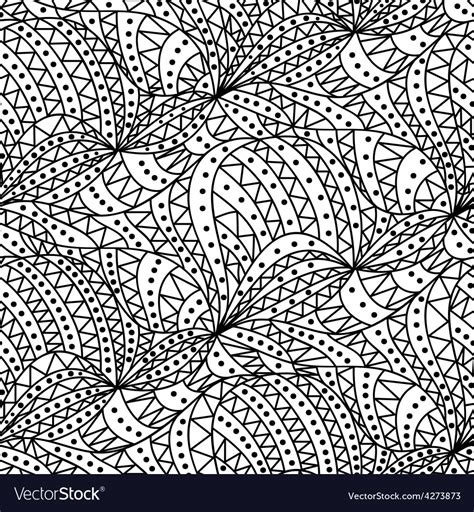 Seamless wave background of doodle drawn Vector Image