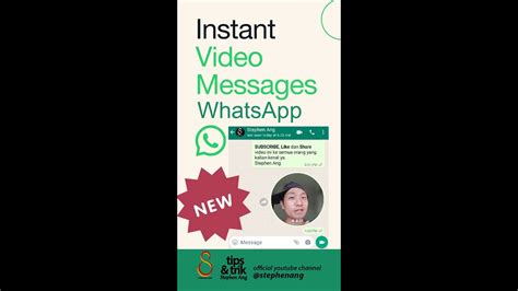 Heboh Whatsapp Bisa Kirim Pesan Video Instant Video Message Youtube