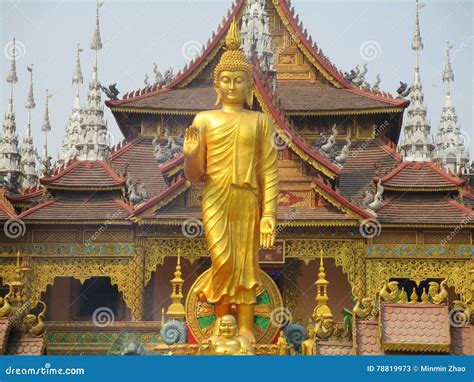 Buddhist Temple In Jinghong Xishuangbanna Stock Image Image Of