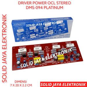 Jual Kit Driver Power Amplifier Ampli Ocl Stereo W W Driver