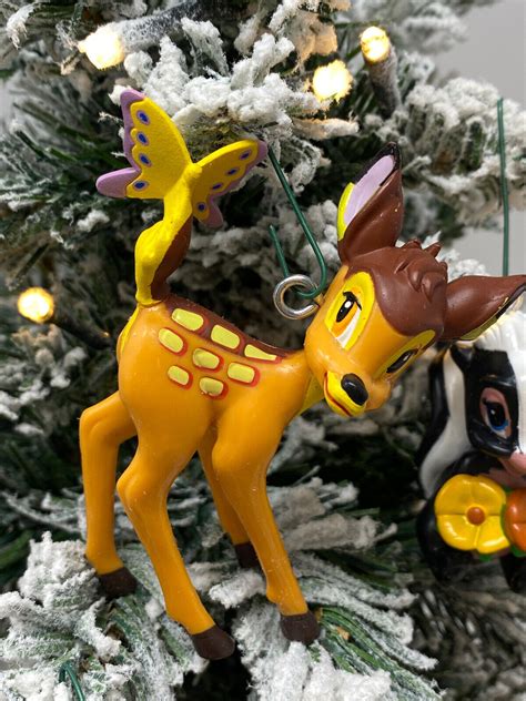 Disneys Bambi Ornament 4 Piece Set Christmas Ornaments Thumper Flower