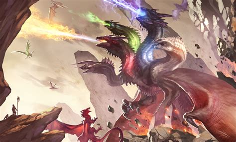 Art Dragon Tiamat Dungeons And Dragons Dragolisco Safereactor