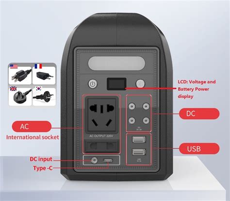 Powerstation Lithium Ion Batteries Mini Camp Inverter Electric