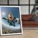 Photograph of a Skydiving Chicken in Free Fall, Epic Wall Art, Animal ...