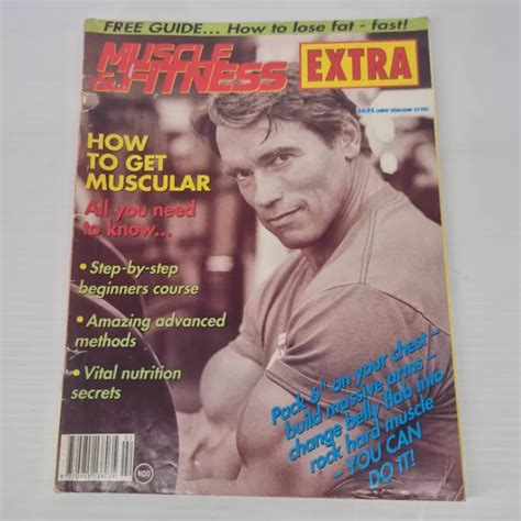 arnold schwarzenegger muscle fitness magazine  bodybuilding