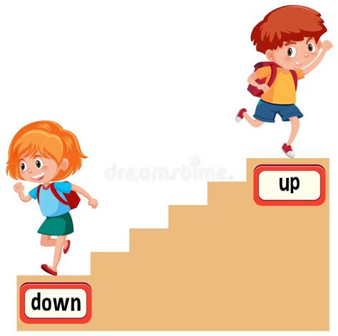 Opposite Up Down Cartoon Stock Illustrations – 49 Opposite Up Down ...