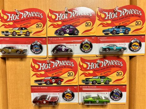 Yahoo オークション HOT WHEELS 50th 5台セット メタル製 ホットウィ