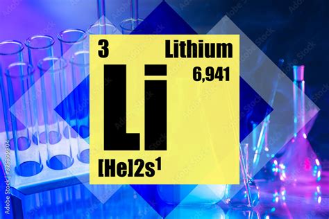 Element Of The Periodic Table With Atomic Number 3 The Chemical Element Is Lithium Application