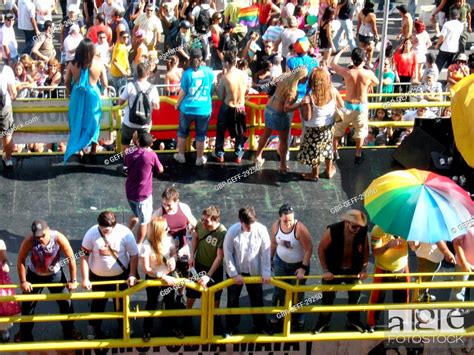 Gay Parade Paulista Avenue São Paulo Brazil Stock Photo Picture And Rights Managed Image