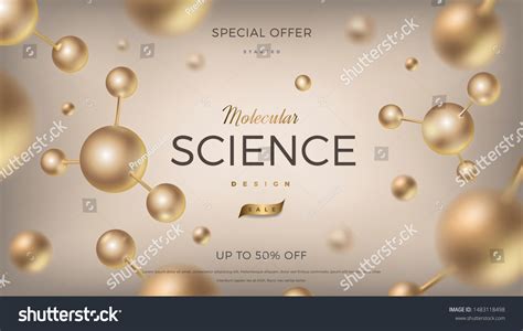 3d Molecules Vector Design Science Abstract Royalty Free Stock Vector 1483118498