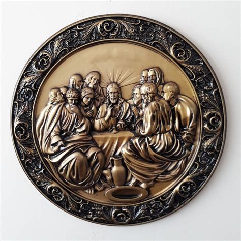 The Last Supper Carved In Wood Home Decor Etsy