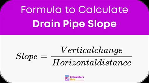 Drain Pipe Slope Calculator Online