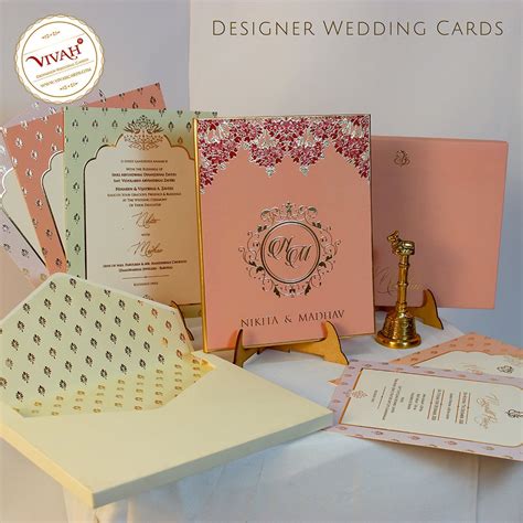 Wedding Cards Floral Invitation And Luxury Wedding Cards Favour Boxes