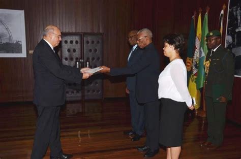 Guyana Accredits New Peruvian Ambassador Guyana Times