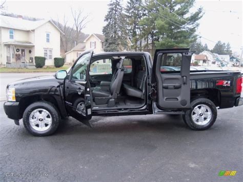 Ebony Interior 2012 Chevrolet Silverado 1500 LTZ Extended Cab 4x4 Photo #58330353 | GTCarLot.com