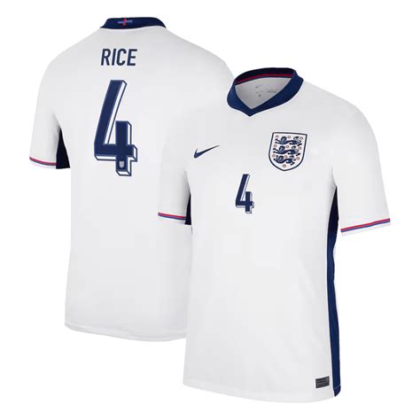 Rice England Home Soccer Jersey Euro Gogoalshop