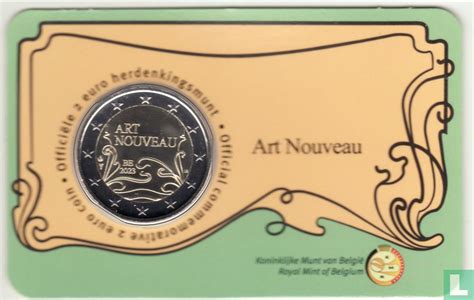 Belgien Euro Coincard Nld Art Nouveau Km Belgien