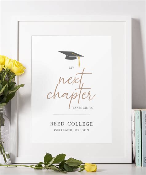 My Next Chapter Graduation Printable | Personalized Graduation Party