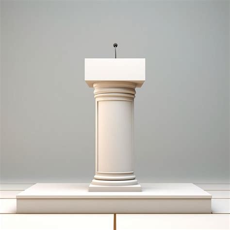 Premium Photo Realistic D Pedestal Podium In Pastel Colors