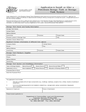 Fillable Online Pdf Install Or Alter A Petroleum Storage Tank Or