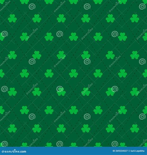 Argyle And Plaid Seamless Pattern Set With Emerald Green High Quality