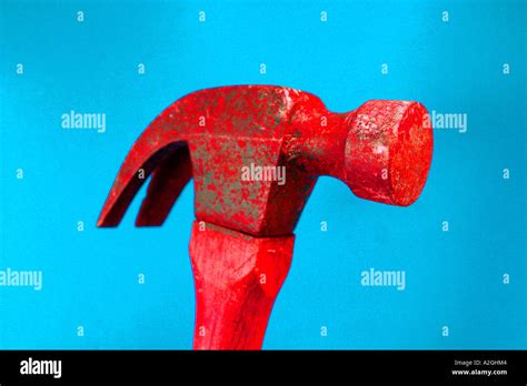 red claw hammer vivid colours stock photo alamy