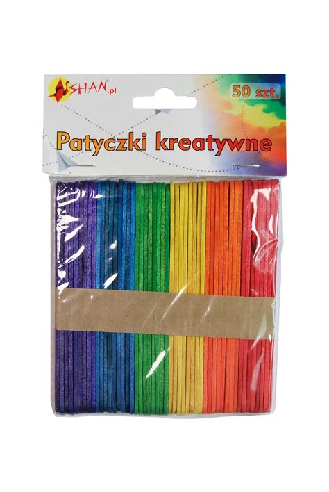 Patyczki Kreatywne Drewniane Kolorowe Cm Szt Allegro Pl