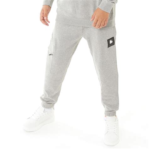 Money Jongens Relax Joggingbroek Gemeleerd Grijs