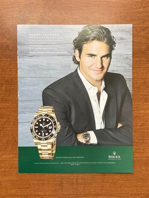 2008 Rolex Gmt Master Ii Ref 116718 Feat Roger Federer Advertisement