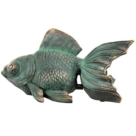 Butterfly Asian Koi Piped Spitter Statue Fam Eu533068 Design Toscano