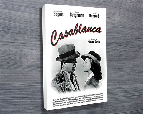 Casablanca Movie Poster - Canvas Prints Australia