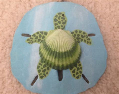 Wish On A Starfish In Aqua Hand Painted Sand Dollar Beach Ornaments