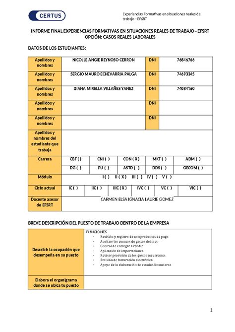 Informe Final Casos Reales Laborales Reparado Trabajo EFSRT