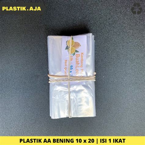 Jual Plastik Aa Bening Tipis Ukuran X Isi Ikat Kota Bandung