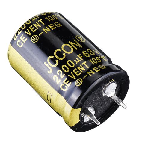 Pcs Uf V X Mm Radial Aluminium Electrolytic Capacitor High