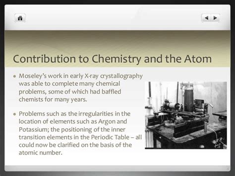 Moseley - His contribution To Physics and Chemistry